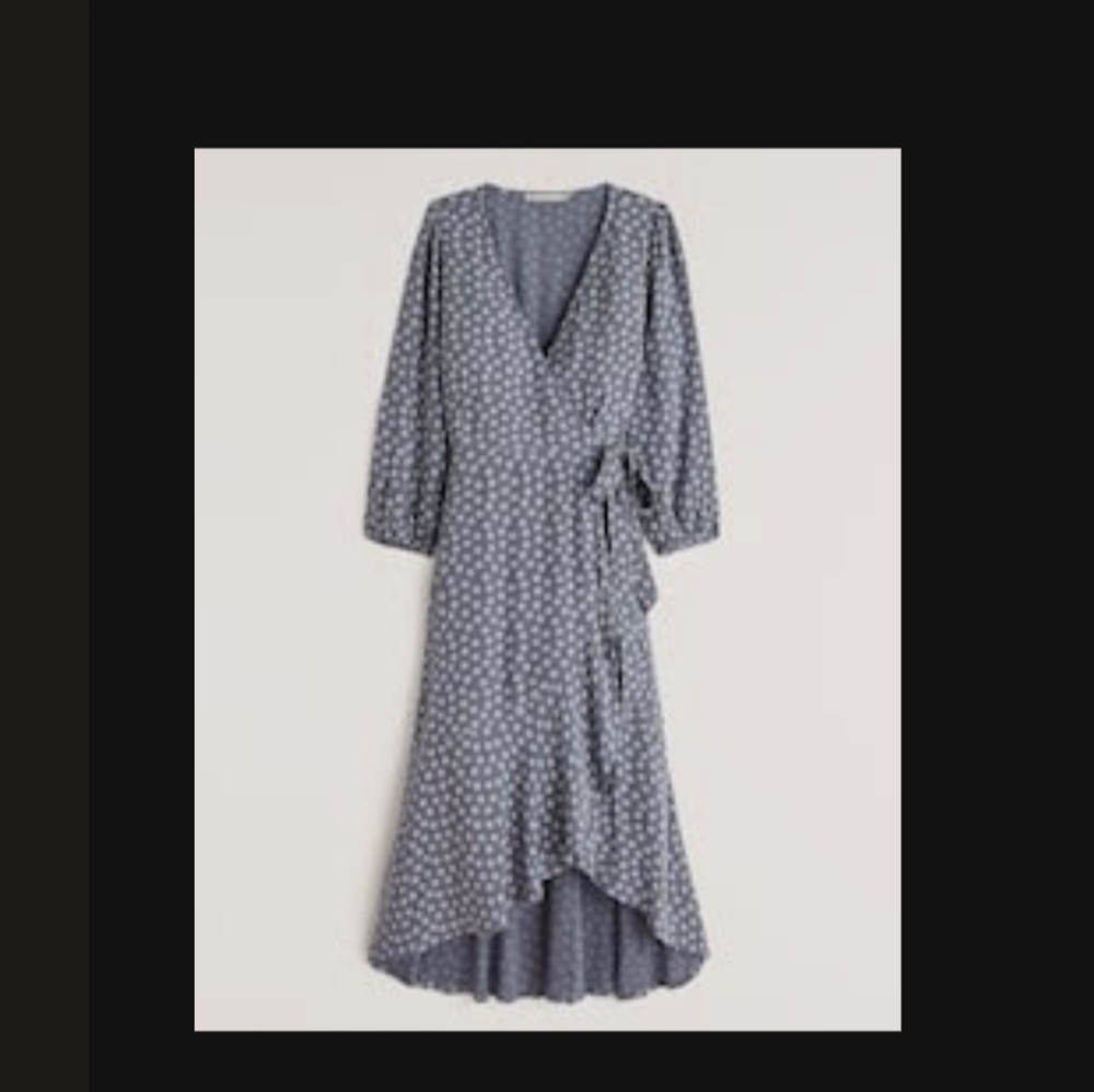 Abercrombie & Fitch Midi Wrap Dress